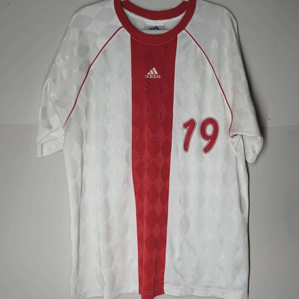 Vintage Adidas Jersey XL Soccer Mesh 90s Blank 19 Training Chinese Team